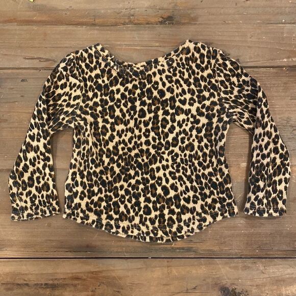 Old Navy Infant Leopard Shirt Long Sleeve Animal Print Top 12-18 Month - Picture 7 of 8